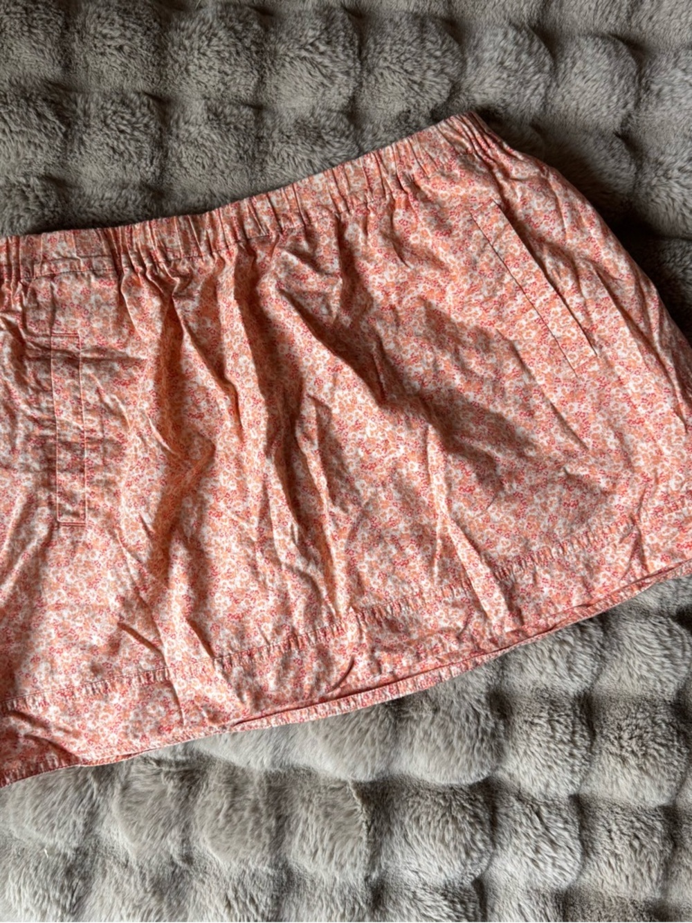 J Crew Floral Orange Mini Skirt